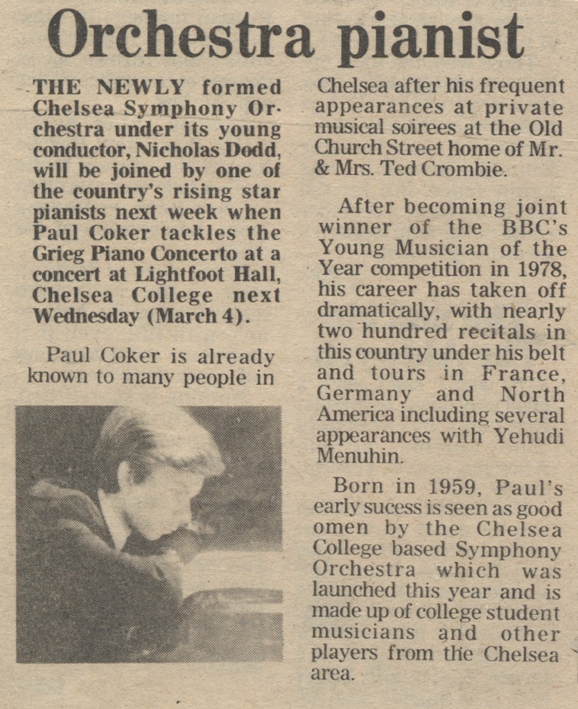 19810227 CHELSEA SYMPHONY ORCHESTRA NICHOLAS DODD PAUL COKER TED ELSIE CROMBIE CN.jpg